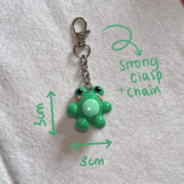 Chonky Frog Clay Keychain - Image 3