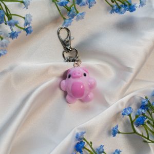Chonky Pig Clay Keychain