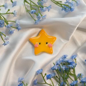 Blushy Star Clay Magnet