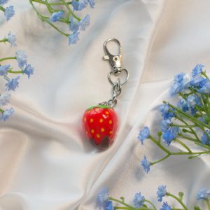 Choccy Strawb Clay Keychain