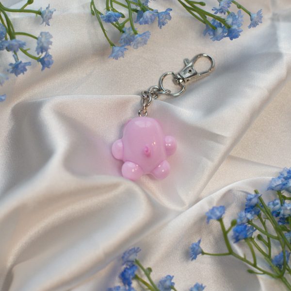 Chonky Pig Clay Keychain - Image 3