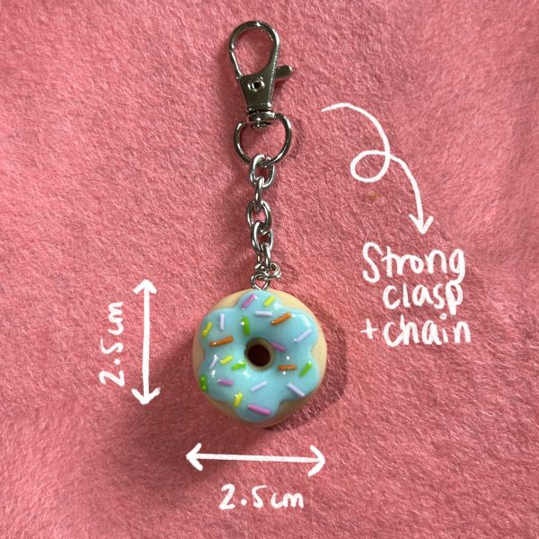 Colourful Pastel Donut Keychain - Image 4
